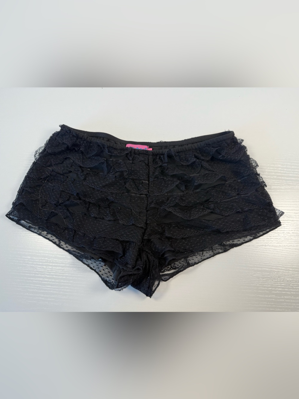 Edikted Black Lace Ruffle Boyshorts